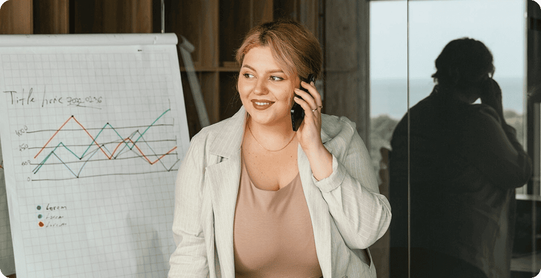 Performance graphs on a chart illustrating growth in demand, revenue and RPMs